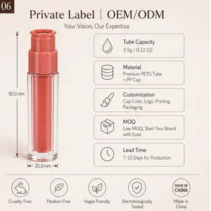 Natural <b>Lip</b> Plumping 5ml Red Hanging Ring Cap Cute Moisturizing <b>Lips</b> Gloss En Gros for Natural Look with Custom Logo - Product Image 6