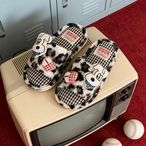 XIXITIAO Pantuflas de Dibujos Animados para Todas las Estaciones, Pantuflas de Felpa Suave Antideslizantes, Ligeras con Suela de EVA, para Mujeres y Hombres, para Interiores - Product Image 3