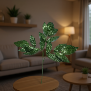 MNJ <b>Artificial</b> Leaf <b>Stem</b> 24704 Green Foliage for Decor 12Pcs - Product Image 3