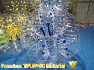 พร้อมส่ง ลูกบอลกันกระแทก TPU แบบเป่าลม ลูกบอลฮัมสเตอร์สำหรับเด็กและผู้ใหญ่ ลูกบอลฟุตบอลบับเบิ้ล จากโรงงาน - Product Image 2
