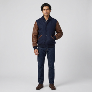 Veste universitaire tendance pour homme, style baseball, vêtement décontracté, design durable et léger - Product Image 1