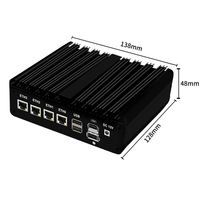 Celeron Android Base J6412 serveur Ssd chien de garde Brebone Celeron Industriale ordinateur industriel Mini Pc avec 6 ports Usb