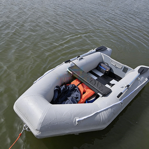 Bateau de pêche gonflable en PVC et aluminium, kayak de rivière, bateau pneumatique, ponton, moteur hors-bord en option - Product Image 4