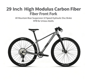 29 inch High Modulus carbon fiber voorvork, All Mountain achtervering 12 versnellingen hydraulische schijfrem MTB voor unisex volwassenen - Product Image 1