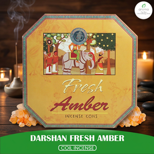 Encens en spirale au cyprès parfumé et riche en arômes, Ambre Darshan, pour purification spirituelle et cérémonies religieuses, longue durée 24 heures - Product Image 2
