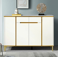 Nouvelle conception moderne de buffet de salle à manger en bois MDF réglable avec rangement