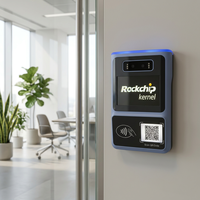 Máquina de Control de Asistencia con Reconocimiento Facial, Sistema Biométrico de Control de Horario con Pantalla Android de 5 Pulgadas, Terminal de Control de Acceso con Código QR, NFC, 4G y WiFi