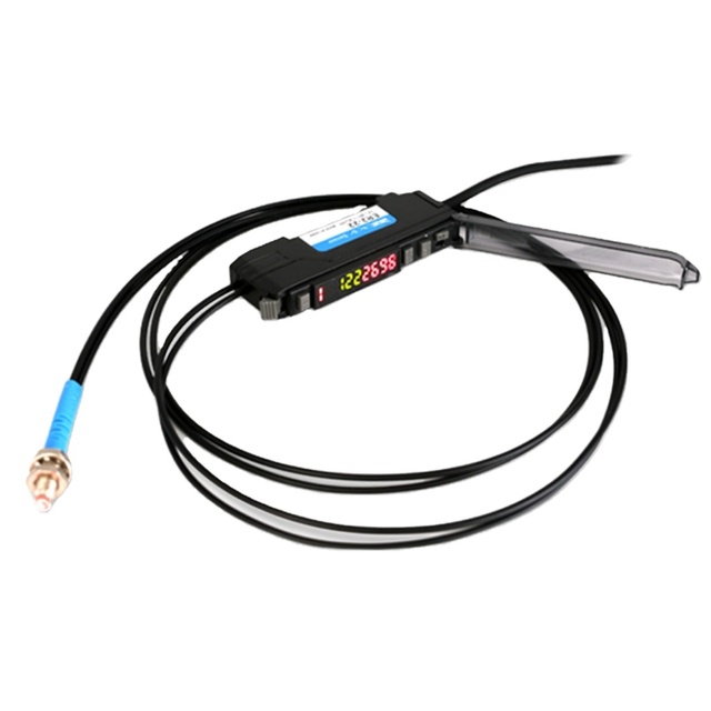 Photoelectric Fiber Optic Sensor with Long Distance Sensing OEM Supplier Compact Fiber Optic Photoelectric Sensor