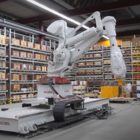 Rail linéaire de robot GUDEL ZP-2 de haute précision avec robot industriel KUKA pour la manutention et le positionnement