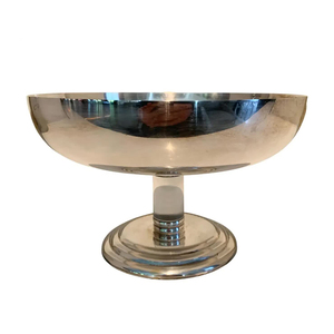 Cuenco redondo martillado a mano con acabado plateado para servir en la Mesa - Product Image 4