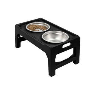 Grosir mangkuk pemberi makan anjing ganda mangkuk air makanan kucing pengangkat makanan hewan peliharaan dengan Dudukan baja tahan karat untuk anjing - Product Image 4
