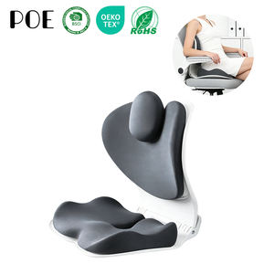 Cojín de Soporte Lumbar Plegable de Espuma Viscoelástica para Silla de Oficina, Soporte Ergonómico para Cintura y Cadera, Extraíble, Lavable y Personalizable - Product Image 1