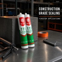 Scellant ignifuge pour murs-rideaux de bâtiments de grande hauteur, interfaces de cadres en aluminium, ouvertures de façade, projets commerciaux