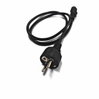 Câble d'alimentation pour ordinateur, prise Schuko CEE 7/7 standard européenne à 3 broches droites vers IEC C15, rallonge pour PDU