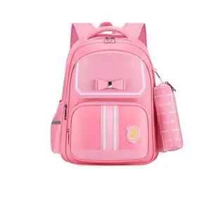 High class student childrencute kids backpack large capacity school bags and lunch box bag for boys girls