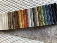 Tissu d'ameublement en chenille texturé multicolore en stock, matériau durable pour revêtement de meubles, prêt à être expédié pour les canapés