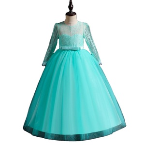 <span class=keywords><strong>Abito</strong></span> da Principessa per Bambine, Elegante Vestito da Cerimonia per Ragazze, <span class=keywords><strong>Abito</strong></span> da Sera <span class=keywords><strong>Rosso</strong></span> in Pizzo a Maniche Lunghe per 12 Anni - Product Image 2
