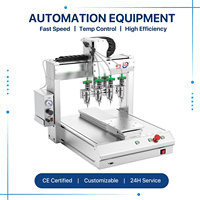 Machine de distribution de colle thermofusible PUR entièrement automatique, machine de revêtement de colle UV AB à trois axes de type bureau, machine de revêtement de silicone