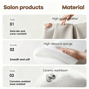 Silla de Champú de Acero Inoxidable Dorado con Accesorios de Agua, Cama de Champú de Color Personalizable para <span class=keywords><strong>Barber</strong></span>ía - Product Image 5