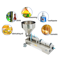 Machine de remplissage pneumatique semi-automatique à piston pour pâtes, gels, miel et liquides, 50-500 ml, sans trémie