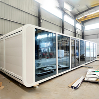 Cabane mobile de luxe préfabriquée Apple Cabin House 20 pieds 40 pieds, mini cabane Apple pour hôtels, villas ou usage personnel avec salle de bain