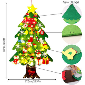 2025 nuova decorazione ecologica dell'albero di natale materiale in feltro, altri accessori per facciate continue - Product Image 3