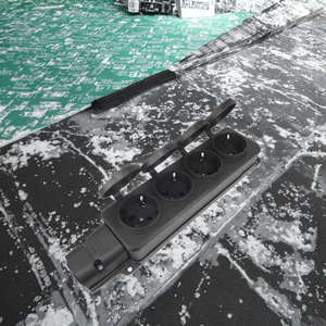 Không thấm nước 16A EU 2 <span class=keywords><strong>Gang</strong></span> công nghiệp Ổ cắm điện ngoài trời không dây mở rộng dải cho Đức Nga điện cắm loại - Product Image 2