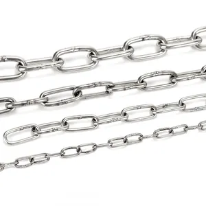 Polished Hardware Stainless Steel 304 316 DIN763 Long Link Chains Anchor Chain For Ship