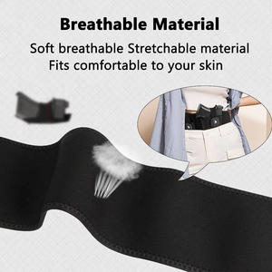 Étui de ceinture de ventre pour port dissimulé, pochette élastique en néoprène pour droitier, tailles S à L - Product Image 5