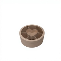 Boîte Cadeau Ronde de Petite Taille avec Fenêtre, Diviseurs, pour Fruits et Fleurs, Souvenir, Seau à Cadeaux, en Matériau Composite pour Utilisation avec l'Acétylène