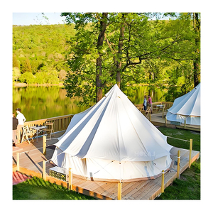 Carpa <span class=keywords><strong>de</strong></span> Camping Piramidal con Estructura <span class=keywords><strong>de</strong></span> Acero Resistente al Viento, Carpa Tipi Indígena <span class=keywords><strong>de</strong></span> Lujo para Exteriores, Impermeable y Resistente, <span class=keywords><strong>de</strong></span> PVC - Product Image 6