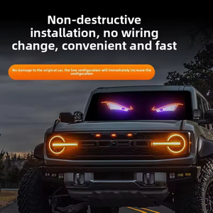 Bande Lumineuse LED Décorative Œil de Diable pour Vitre Arrière de Voiture, Panneau d'<span class=keywords><strong>Expression</strong></span> USB pour Pare-Brise et Lunette Arrière - Product Image 6