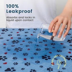 100% almohadillas impermeables para orinar para perros almohadillas reutilizables para cachorros con almohadillas de entrenamiento antideslizantes para mascotas - Product Image 3