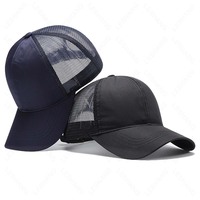 Gorras de Béisbol Premium de 5 Paneles, Tela de Pana Transpirable, Ajustables con Cierre a Presión, Gorras Trucker de Malla Deportivas para Golf y Deportes al Aire Libre