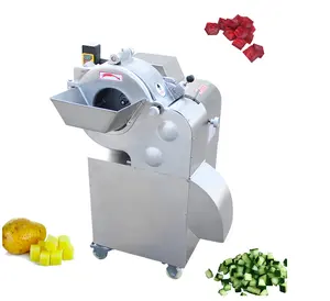 Cortador de batata de gengibre comercial, 3mm-20mm, cubo de dicer, frutas, cebola, vegetais, máquina de corte, corte, tamanho ajustável, secador