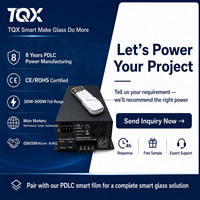 Pengontrol Daya Film Pintar PDLC 110V 100w, Transformator 50w 200w untuk Film Kaca Pintar, Catu Daya Film PDLC