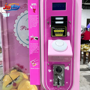 Máquina expendedora de juguetes de peluche rosa operada con monedas, juego de <span class=keywords><strong>arcade</strong></span> de barbería para cortar tu premio, máquina de cortar premios. - Product Image 5
