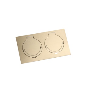 Boîtier de sol électrique encastré électroplaqué avec modules de fonctions réseau et d'alimentation - Product Image 3