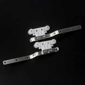 Support de rail long en acier inoxydable pour rail courbé, support de rail en plastique - Product Image 1