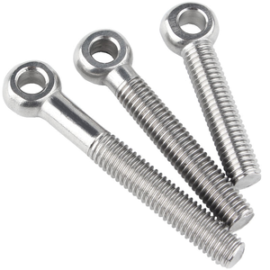 Prix usine Chine Vis à œil pivotant en acier inoxydable et acier au carbone M6 M8 M10 M12 avec anneau de jonction et trou de fixation à œil de poisson - Product Image 1