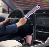 Support magnétique de téléphone pour voiture avec base réglable pour iPhone – Fixation mobile pour voiture