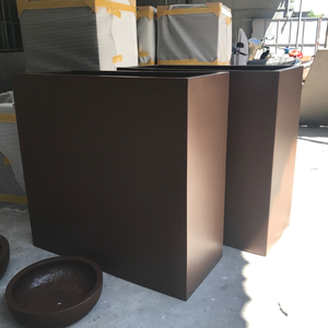 กระถางดอกไม้ & กระถางปลูกต้นไม้ทำจากไฟเบอร์กลาสรูปทรงสี่เหลี่ยมสำหรับตกแต่งบ้านสไตล์ดั้งเดิมขายดี - Product Image 4