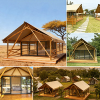 Nouvelle conception de maison préfabriquée, tente de glamping de luxe imperméable, hôtel, tentes de safari africaines