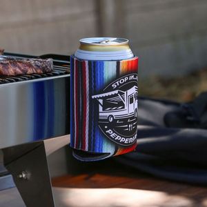 Porte-canette magnétique en néoprène personnalisé avec logo, pliable, pour activités promotionnelles - Product Image 6
