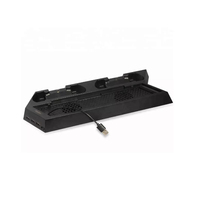 Chargeur de ventilateur de refroidissement pour PS4 Slim Pro contrôleur de jeu multifonctionnel double support de charge pour Console PS4 Slim