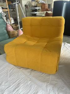 Canapé paresseux monoplace en tissu, style minimaliste moderne, <span class=keywords><strong>pour</strong></span> salon et petit appartement, avec compression sous vide et motif gaufré, style Tatami - Product Image 5