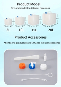 5L 10L <span class=keywords><strong>15L</strong></span> 20L nước <span class=keywords><strong>container</strong></span>, gấp xô nước với cái vòi nước, BPA free nước tàu sân bay Jug bể nước cho ngoài trời - Product Image 5