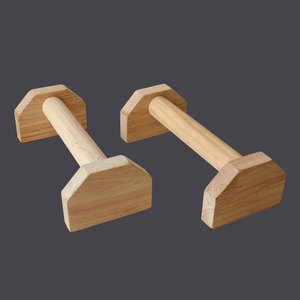 Paralelas de madera OEM para flexiones y manos al suelo, soporte vertical sólido para gimnasia - Product Image 4