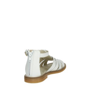Gull1752 sandali bassi bianchi per le signore scarpe di gelatina piatte leggere con Logo ricamato e caratteristiche di tendenza della moda - Product Image 3