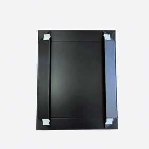 Boîte cadeau en papier pour produits de mode, emballage en vrac pour foulards noirs carrés A4 peu profonds - Product Image 5